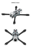 QWinOut 5.1 Inch Carbon Fiber X-Frame Kit 230mm Wheelbase 7mm Thickness Arm For FPV Racing Freestyle Drone for DJI O4 Pro/O4 Lite Camera