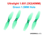 HQProp 8Pairs of Hollow Cup Propeller Dia 40mm 2-Blade/ 3-Blade 1mm 1.5mm Shaft Hole for Drone RC Airplane