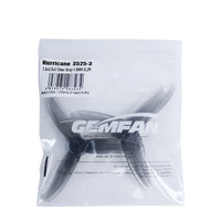 6Pairs Gemfan Hurricane 3525-3 3 Paddle PC Propeller T-mount 1.5mm Support for 1806-2004 Motor for FPV 3.5inch Toothpick Drones