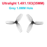 HQProp 35MM 1.4X1.1X3 Ultralight PC Propeller 3-Blades 1mm 1.5mm Shaft Hole for FPV Bwhoop Drone RC Model Airplane