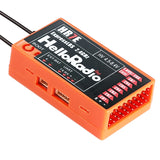 HelloRadio HR7E 8CH  ELRS 2.4G / HR7C 8CH D8/D16/SFHSS PWM Power Supply DC 4.5-7.4 V Receiver Dual Antenna Fixed Wing Drone Boat