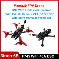 Axisflying 6S Manta30 3inch FPV Drone with GPS O4 Lite Camera VTX Argus F745 AIO Flight Controller 40A ESC 2650KV Motors