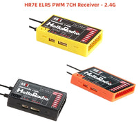 HelloRadio HR7E 8CH  ELRS 2.4G / HR7C 8CH D8/D16/SFHSS PWM Power Supply DC 4.5-7.4 V Receiver Dual Antenna Fixed Wing Drone Boat