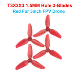 4Pairs HQProp T3X3X3 DT63 V2 Ducted 63mm 2.5inch 3inch 3-Blade Propeller for RC FPV Racing Toothpick Cinewhoop Duct Drones
