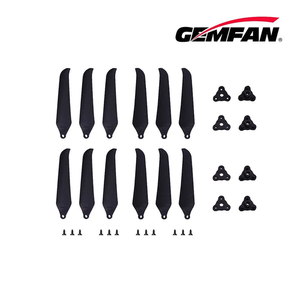 4Pairs (4CW+4CCW) Gemfan F1510 F7036 F1051 10inch Folding Propeller 2-Blade/3-Blade Glass Fiber Nylon for FPV Long Range Drones