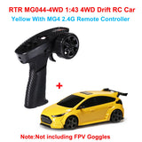SNICLO MG044-4WD MG117-4WD 1:43 4WD Drift RC Car 2.4G Full Proportional Remote Control Purple Green RTR Toy Gift for Kids