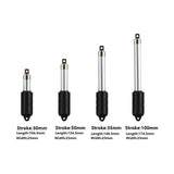 KT1359-8KG Electric Linear Actuator Built-In limit Protection Push Rod Stroke 10/15/20/25/30/50/75/100mm 80N-7mm/s For Airplane