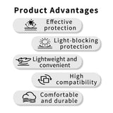 QWinOut For DJI Neo2/Avata 2 FPV Goggles N3 Dust Cover Sponge Eye Mask Dustproof Sunshade Lens Protection Cover Anti-scratch Accessories