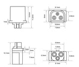 BETAFPV BT3.0 Connectors Male+Female with 3 Metal pins For 2S Bwhoop Drone Quadcopter