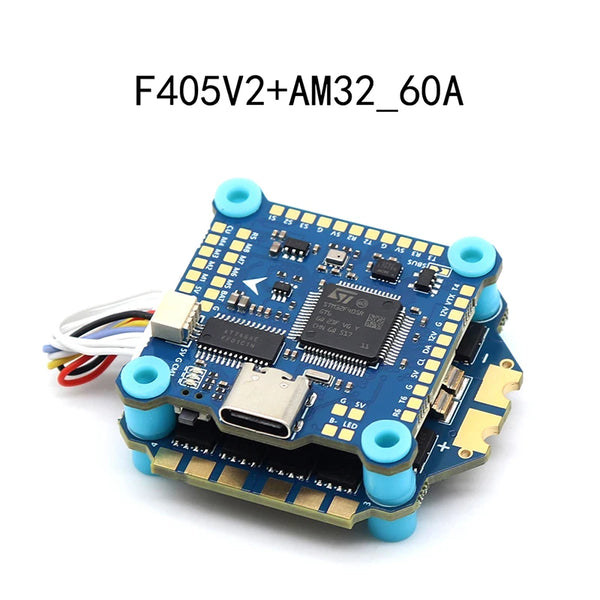 F405 Flight Stack 8S F405 V2 Flight Control AM32 8S 60A ESC 30.5x30.5mm For FPV Racing Drone