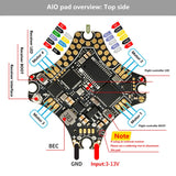 DarwinFPV Flight Controller + ESC + Receiver 3-in-1 Integrated AlO Ultra‑Light 15A Built‑in ELRS 2.4G 1‑3S for Toothpick Frame