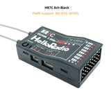 HelloRadio HR7E 8CH  ELRS 2.4G / HR7C 8CH D8/D16/SFHSS PWM Power Supply DC 4.5-7.4 V Receiver Dual Antenna Fixed Wing Drone Boat