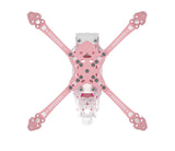 QWinOut 5.1 Inch Carbon Fiber X-Frame Kit 230mm Wheelbase 7mm Thickness Arm For FPV Racing Freestyle Drone for DJI O4 Pro/O4 Lite Camera