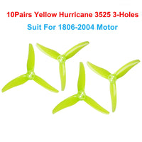 Gemfan(10CW+10CCW) Hurricane 3525 3630 4023 4525 3.5inch/4inch 1.5MM 3-Holes PC Propeller for 1806-2004 Motors for FPV Freestyle