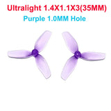 HQProp 35MM 1.4X1.1X3 Ultralight PC Propeller 3-Blades 1mm 1.5mm Shaft Hole for FPV Bwhoop Drone RC Model Airplane