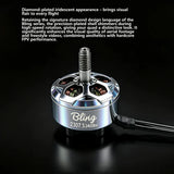 DarwinFPV Bling 2307.5 2400KV Brushless Motor 12N14P 20AWG 150MM Wire for 5inch Freestyle FPV RC Quadcopter