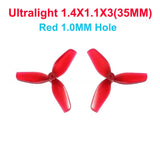 HQProp 35MM 1.4X1.1X3 Ultralight PC Propeller 3-Blades 1mm 1.5mm Shaft Hole for FPV Bwhoop Drone RC Model Airplane