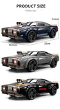 Q142 RC Car 2.4G 4WD 35KM/H High-Speed Retro Muscle Car All Terrain Controlled Gorgeous Lighting Model Racing Car For Kids
