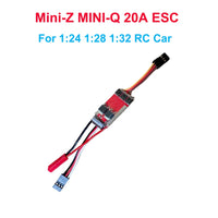 QWinOut 20A Brushless ESC Speed Controller With Program Card For 1/24 1/28 1/32 RC Cars For Mini-Q Mini-Z MINI-Q