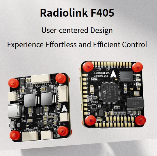 Radiolink F405 Flight Stack F405 Flight Control 55A ESC 3-6S Lipo 30.5x30.5mm BMI270 Gyro For Remote Control FPV Racing Drone