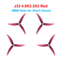 HQProp 8Pairs Propeller J40 5.1X4X3 J33 4.9X3.3X3 (8CW+8CCW) Plastic Prop for FPV 5inch RC Racing Drone Spare Part