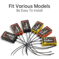 HelloRadio HR7E 8CH  ELRS 2.4G / HR7C 8CH D8/D16/SFHSS PWM Power Supply DC 4.5-7.4 V Receiver Dual Antenna Fixed Wing Drone Boat