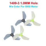 Gemfan 1409 3-Blade Propeller (8CW+8CCW) 35mm 1mm Shaft Hole for Meteor65 Pro FPV Whoop Suit for 0802 Brushless Motors