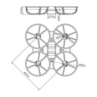 For BETAFPV Meteor75 Pro O4 / Meteor65 Pro O4 Drone O4 Air Unit 65mm 75mm Frame Transparent Gray for Meteor65 Meteor75 Pro Drone