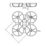 For BETAFPV Meteor75 Pro O4 / Meteor65 Pro O4 Drone O4 Air Unit 65mm 75mm Frame Transparent Gray for Meteor65 Meteor75 Pro Drone