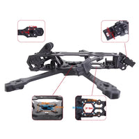 M5 V2 5inch Carbon Fibre Lightweight FPV Frame Kit for O3 Air Unit for FPV Drone RC Quadcopter Spare Parts