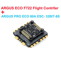 Axisflying 8S ARGUS PRO ECO 80A 100A ESC F722 Stack With Heat Dissipating Aluminum Parts 8Bit / 32Bit For15-inch FPV Drone