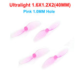 HQProp(6CW+6CCW) 40MM 1.6X1X3 1.6X1.2X2 Hollow Cup Propeller Dia 40mm 2-Blade 3-Blade 1mm 1.5mm Shaft Hole for Drone RC Airplane