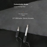 KT1359-8KG Electric Linear Actuator Built-In limit Protection Push Rod Stroke 10/15/20/25/30/50/75/100mm 80N-7mm/s For Airplane