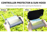 2 in 1 Remote Controller Protector Sun Hood Guard Sunshade Screen Protective Shell Monitor Cover for DJI RC PLUS Accessories
