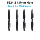 Gemfan 5.5Inch 5524 2-Blades PC CW CCW Propeller suit for 2004 Brushless Motor for Long Range RC Quadcopter