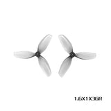 HQProp 10pairs 40mm 1mm / 45mm 1.5mm Shaft Hollow Cup Propeller 3-Leaf  Hole Plastic Prop for RC Drone FPV Quadcopter Accessory