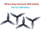 Gemfan(10CW+10CCW) Hurricane 3525 3630 4023 4525 3.5inch/4inch 1.5MM 3-Holes PC Propeller for 1806-2004 Motors for FPV Freestyle