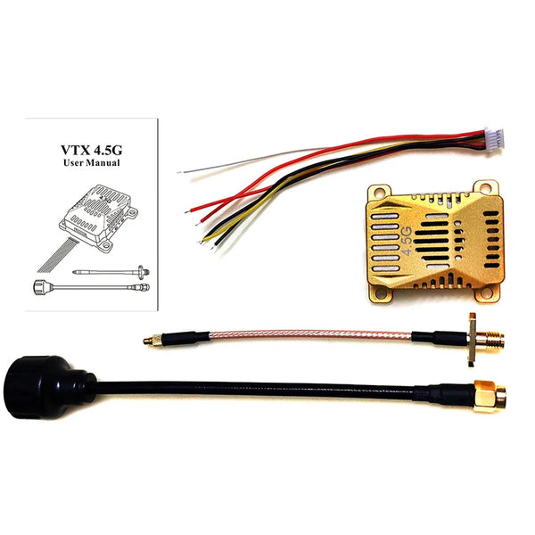 QWinOut 1.6G RX/4.5G 2.5W VTX/4.5G-VRX Video Transmitter Module 1.6GHz FPV Video Receiver for RC FPV Long Range Racing Drone