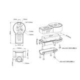 Tarot  Plastic 20mm Tube 3-Layer Integrated Motor Mount TL1815 for Hexacopter Multirotor Frame