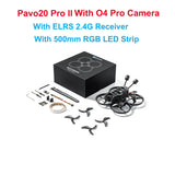 BETAFPV Pavo20 O4 Pro II ELRS 2.4G Receiver SBUS RX Brushless BWhoop Quadcopter 2.2" Cinewhoop 1104 7200KV Motor F4 2-3S 20A