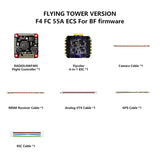 Radiolink F405 Flight Stack F405 Flight Control 55A ESC 3-6S Lipo 30.5x30.5mm BMI270 Gyro For Remote Control FPV Racing Drone