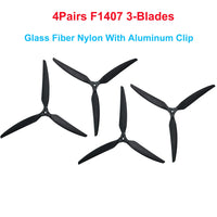 4Pairs (4CW+4CCW) Gemfan F1510 F7036 F1051 10inch Folding Propeller 2-Blade/3-Blade Glass Fiber Nylon for FPV Long Range Drones