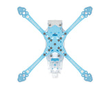QWinOut 5.1 Inch Carbon Fiber X-Frame Kit 230mm Wheelbase 7mm Thickness Arm For FPV Racing Freestyle Drone for DJI O4 Pro/O4 Lite Camera