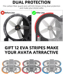 Propeller Guard Protector Combo for DJI Avata Accessories Carbon Fiber Anti-collision EVA Stripe Shielding Ring Props for AVATA