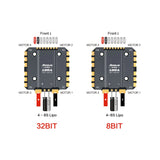 Axisflying 8S ARGUS PRO ECO 80A 100A ESC F722 Stack With Heat Dissipating Aluminum Parts 8Bit / 32Bit For15-inch FPV Drone