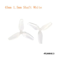 HQProp 10pairs 40mm 1mm / 45mm 1.5mm Shaft Hollow Cup Propeller 3-Leaf  Hole Plastic Prop for RC Drone FPV Quadcopter Accessory
