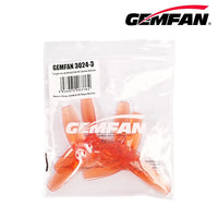 12 Pairs GEMFAN 3024 3 Paddle Propeller 3Inch Prop For F9A-B RC Flying Ball / Soccer Drones FPV 3inch Toothpick Cinewhoop Ducted
