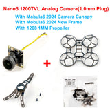 Happymodel Nano5 1/3 CMOS 1200TVL FPV With Camera Mount Bracket Frame Kit 1208 Propellers For Mobula6 2024 FPV Drone
