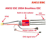 QWinOut AM32 60A 80A 150A 200A Brushless ESC 2-6S BEC 6V/2A 6V/5A For 1/10 1/8 R Car Airplane