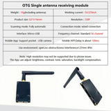 QWinOut 5.8G 56CH FPV Receiver OTG USB Video Module 56 Channels Mini Mobile Phone Receiver for RC Drone Quadcopter Airplane Model